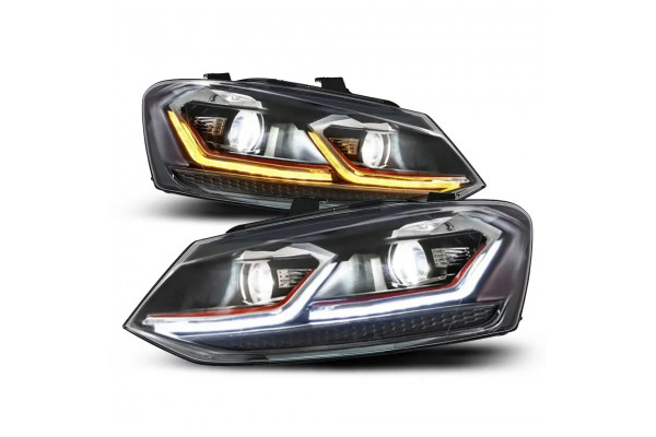 Golf Style LED Projector Headlights for VW Polo